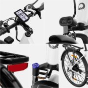 Qekud 26M208 E-Bike 26 Zoll, 36V 12.5Ah Akku, bis 100 km Reichweite, LCD Display, App, Trekking E-City Elektrofahrrad Damen Herren, EU-konform - Image 5