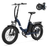 Touroll S2 E-Bike Klapprad 20x4.0 Fatbike, 250W Motor, 720Wh Akku, bis 150 km Reichweite, StVZO, faltbares Elektrofahrrad für Stadt & Offroad